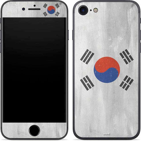 South Korean Flag Distressed iPhone 7 Skin